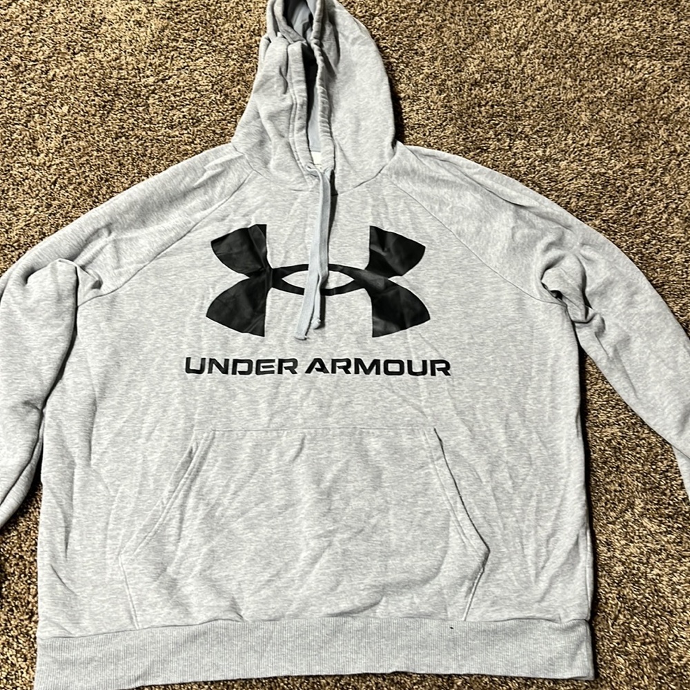 Grey under armour hoodie